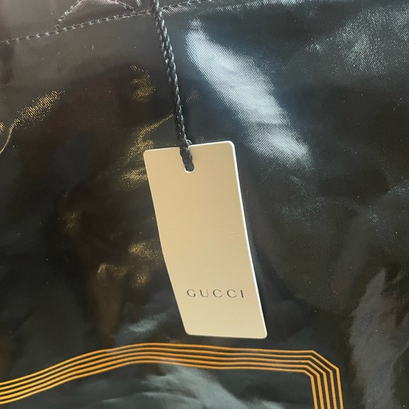 GUCCI MONTECARLO CRYSTAL LOGO PRINT SHOPPING TOTE - Picture 7 of 11